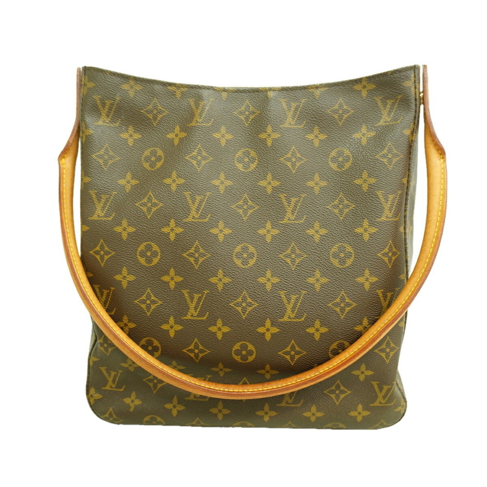 Louis Vuitton Monogram Looping GM Shoulder Bag M51145 Brown Women's